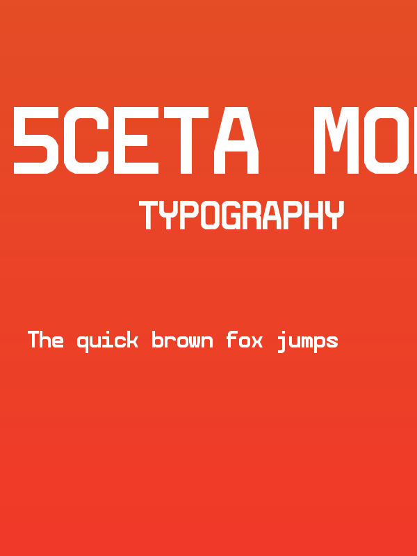 5Ceta Mono Regular Poster