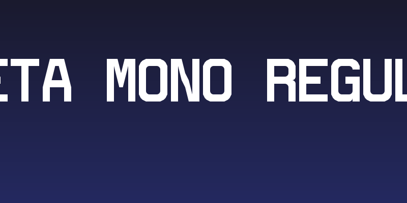 5Ceta Mono Regular Social Header