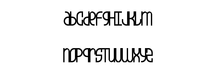 5Champagne Unicase Regular Font LOWERCASE