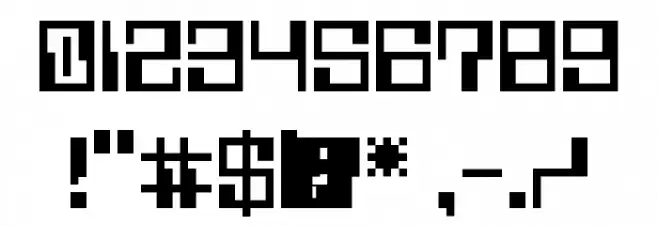 5Computerized Regular Font OTHER CHARS