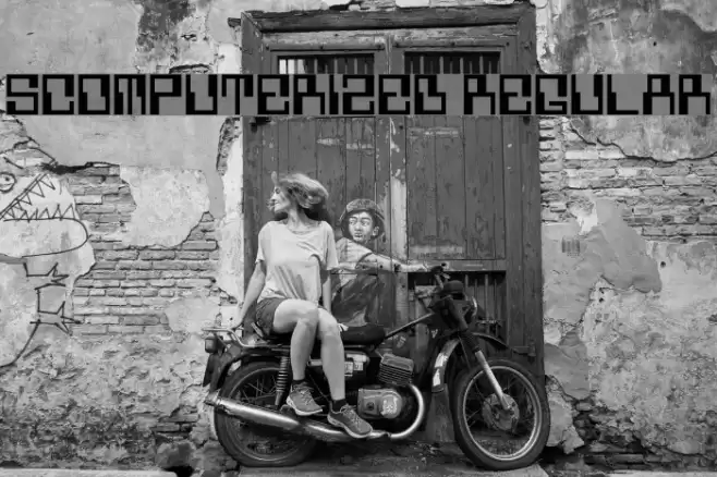 5Computerized Regular Font examples