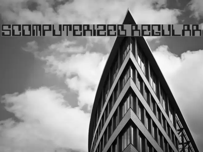 5Computerized Regular Font examples