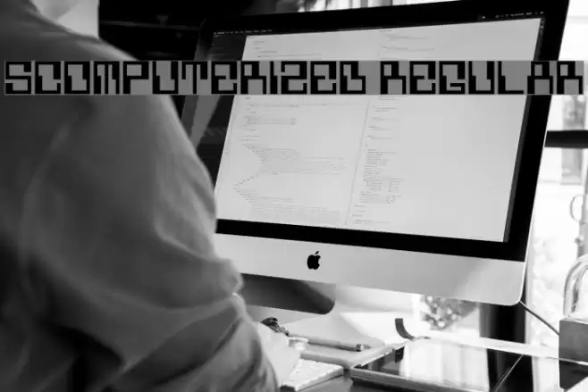 5Computerized Regular Font examples