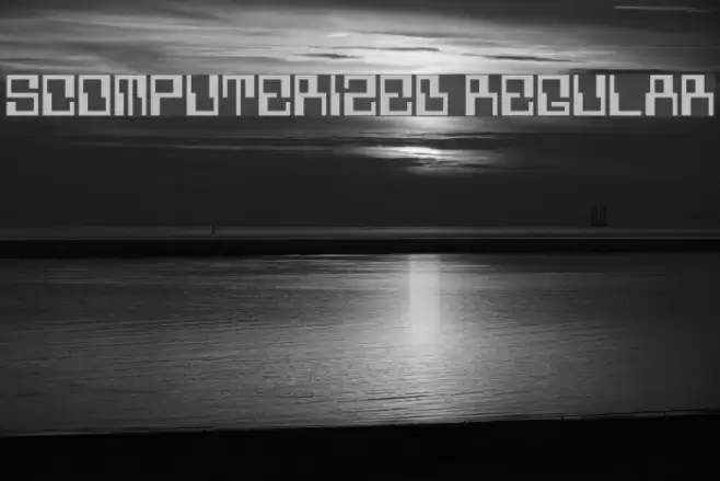 5Computerized Regular Font examples