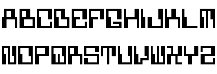 5Computerized Regular Font LOWERCASE