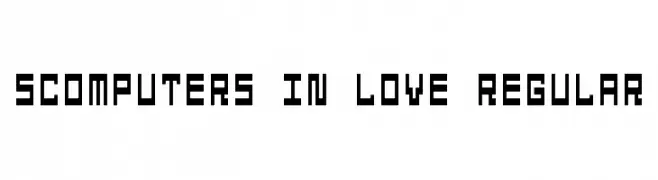 5Computers In Love Regular  免费字体下载