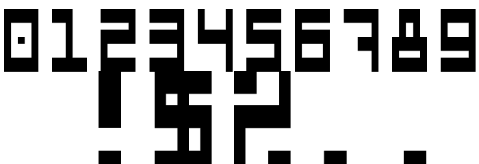 5Computers In Love Regular Шрифта ДРУГИЕ символов