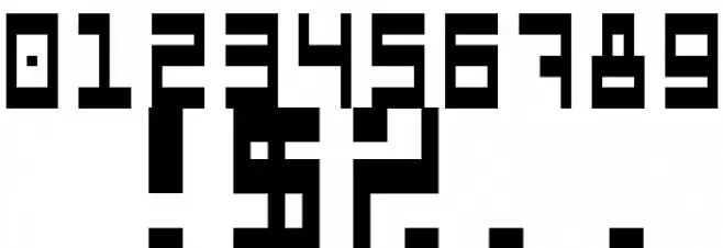 5Computers In Love Regular Шрифта ДРУГИЕ символов