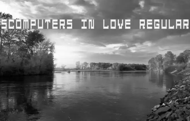 5Computers In Love Regular Font examples