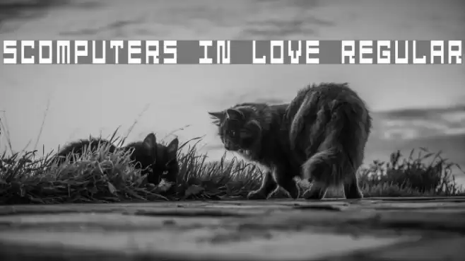 5Computers In Love Regular Font examples