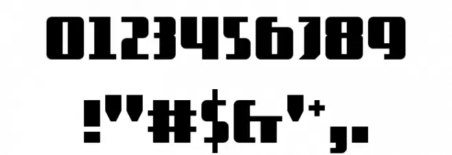 5Contrastio Regular Font OTHER CHARS