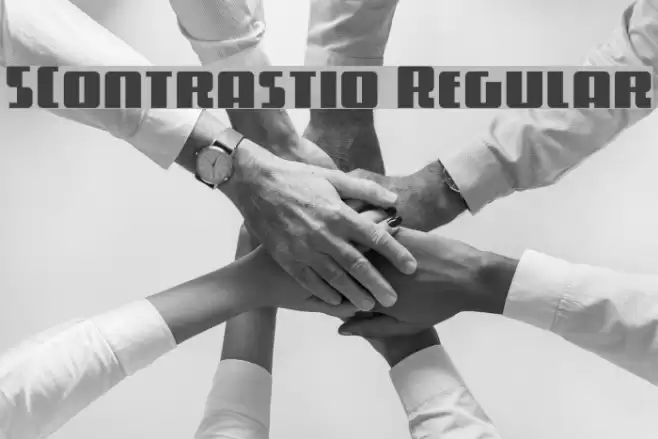 5Contrastio Regular Font examples