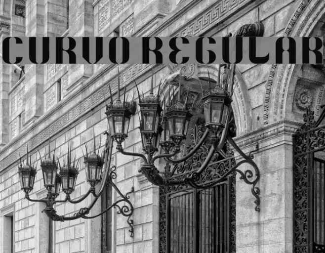 5Curvo Regular 字体 examples
