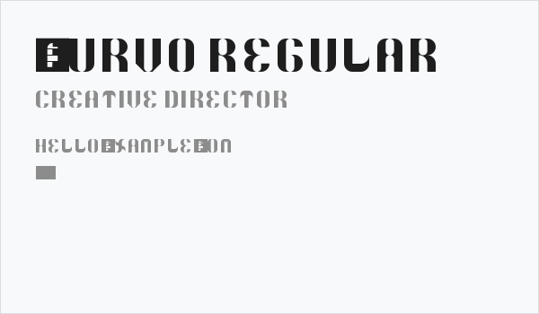 5Curvo Regular Business Card