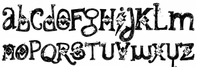 8C-DobaganizedRanosan Font Litere mici