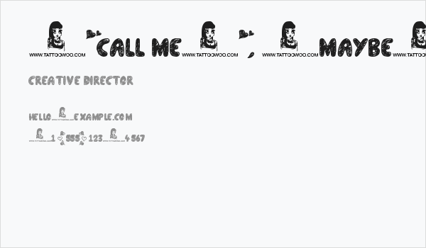 "Call Me", [Maybe]? Business Card