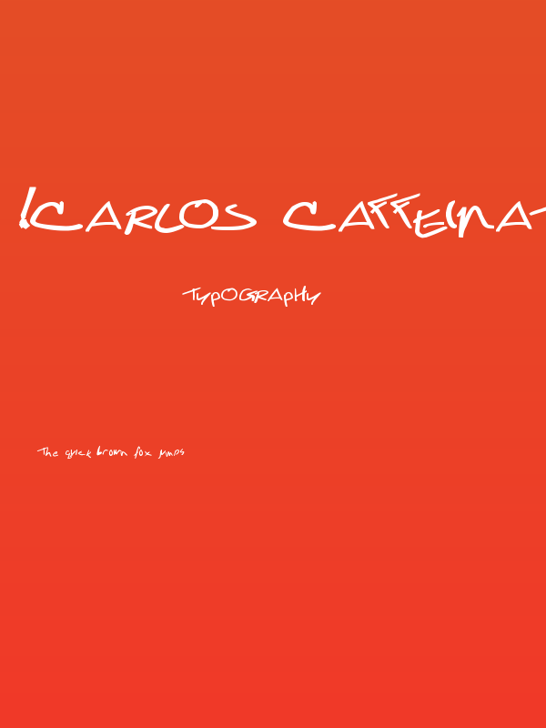 !Carlos Caffeinated Bold Poster