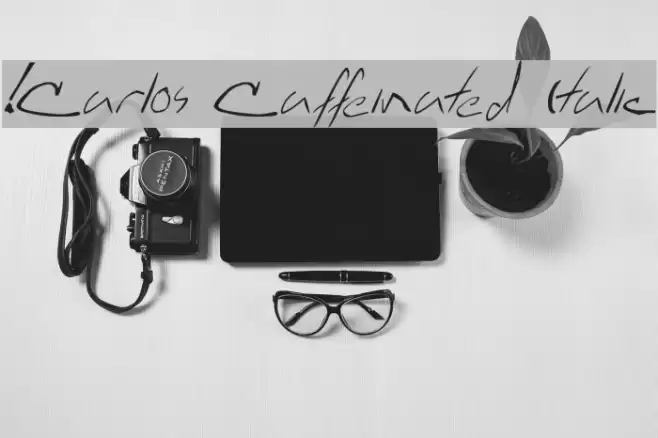 !Carlos Caffeinated Italic خط examples