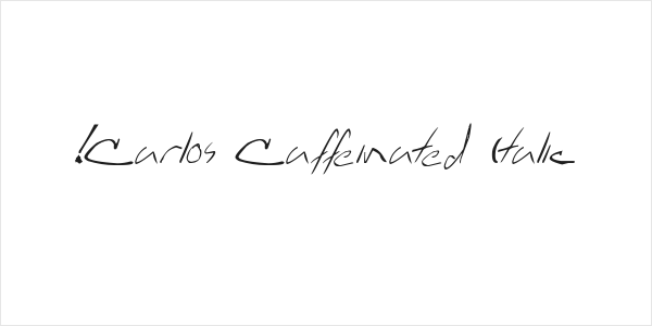 !Carlos Caffeinated Italic Logo