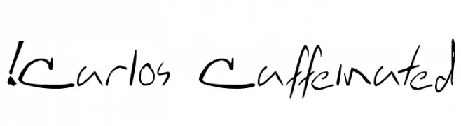 !Carlos Caffeinated  baixar fontes gratis
