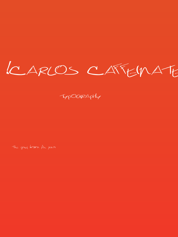 !Carlos Caffeinated Poster