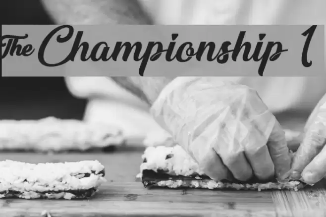 &Championship 1 Font examples