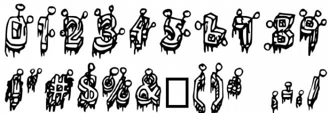 =Clouté= Medium Font OTHER CHARS