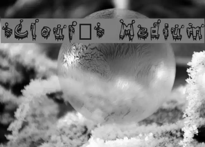 =Clouté= Medium Font examples