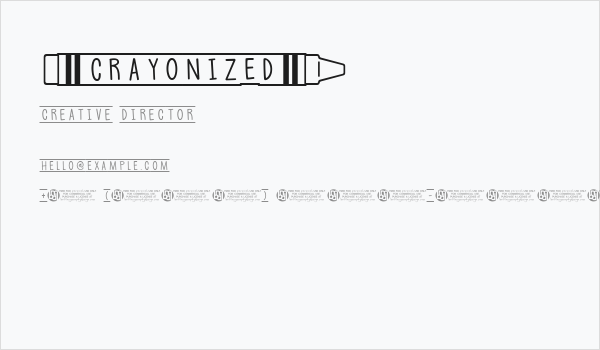 [Crayonized] Business Card