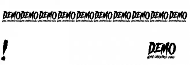 _CHAOS! DEMO Font OTHER CHARS