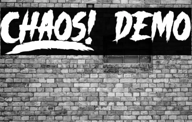 _CHAOS! DEMO Font examples