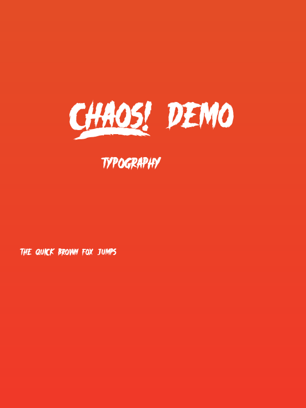 _CHAOS! DEMO Poster