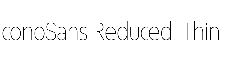 ÉconoSans Reduced 35 Thin  font caratteri gratis