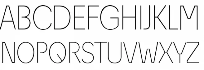 ÉconoSans Reduced 35 Thin Font OTHER CHARS