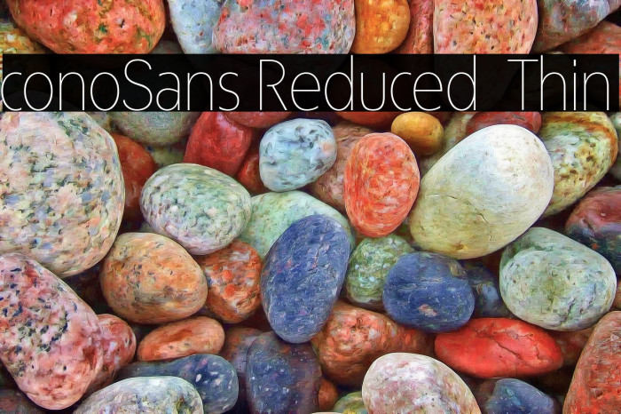 ÉconoSans Reduced 35 Thin Example 2