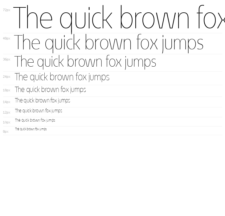 ÉconoSans Reduced 35 Thin Waterfall