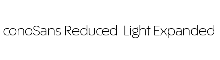 ÉconoSans Reduced 43 Light Expanded  font caratteri gratis