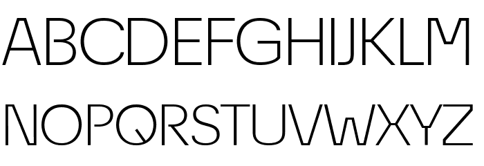 ÉconoSans Reduced 43 Light Expanded Font OTHER CHARS