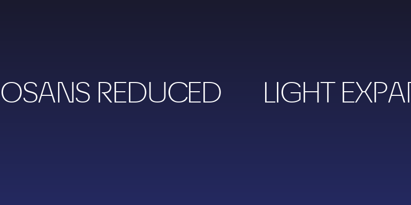 ÉconoSans Reduced 43 Light Expanded Social Header