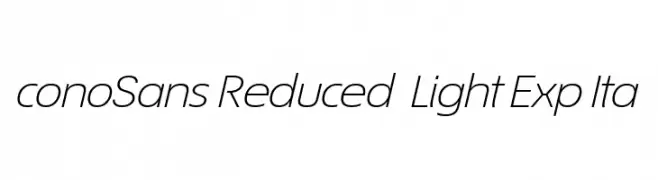 ÉconoSans Reduced 44 Light Exp Ita  Descarca Fonturi Gratis