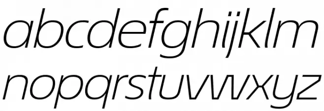 ÉconoSans Reduced 44 Light Exp Ita 字体 小写