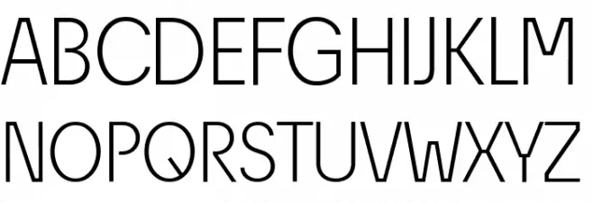 ÉconoSans Reduced 45 Light Font OTHER CHARS