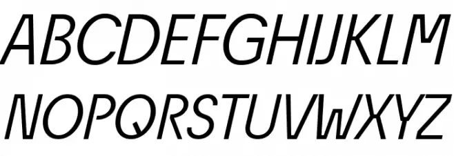 ÉconoSans Reduced 56 Italic Polices MAJUSCULES
