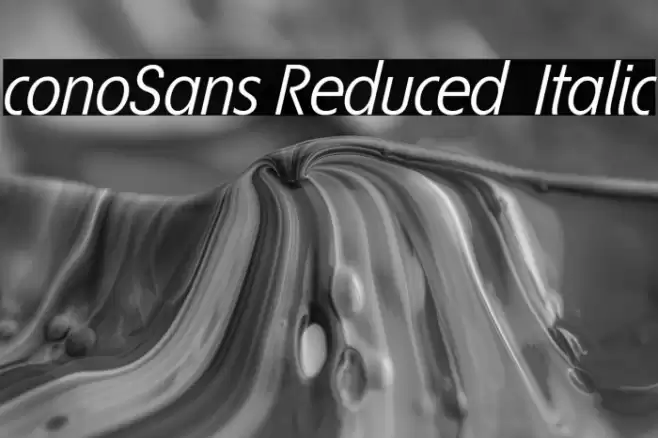 ÉconoSans Reduced 56 Italic Font examples