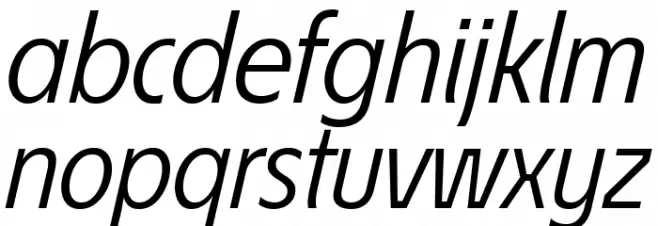 ÉconoSans Reduced 56 Italic フォント 小文字