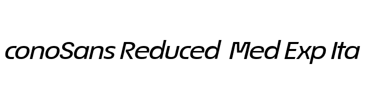ÉconoSans Reduced 64 Med Exp Ita  Free Fonts Download