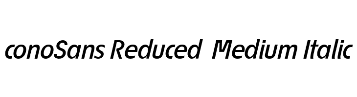 ÉconoSans Reduced 66 Medium Italic  Free Fonts Download