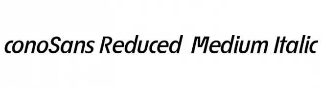 ÉconoSans Reduced 66 Medium Italic  नि: शुल्क फ़ॉन्ट्स डाउनलोड