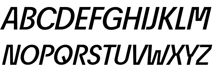 ÉconoSans Reduced 66 Medium Italic Font OTHER CHARS