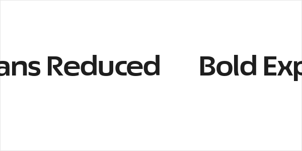 ÉconoSans Reduced 73 Bold Expanded Logo